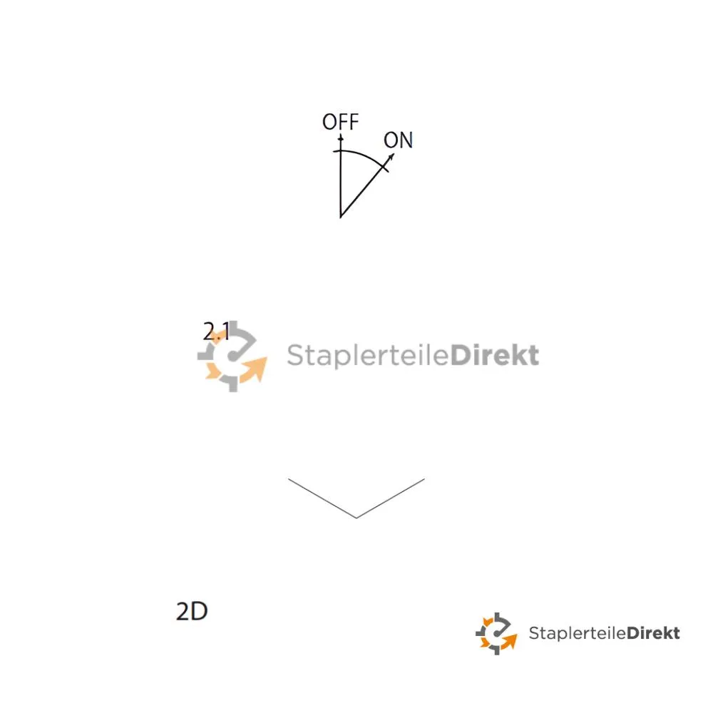 Zündschloss für Jungheinrich (3 Pin, 2 Stellungen)