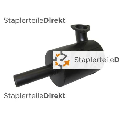 Auspuffrohr / Schalldämpfer für Jcb - Länge 255 mm