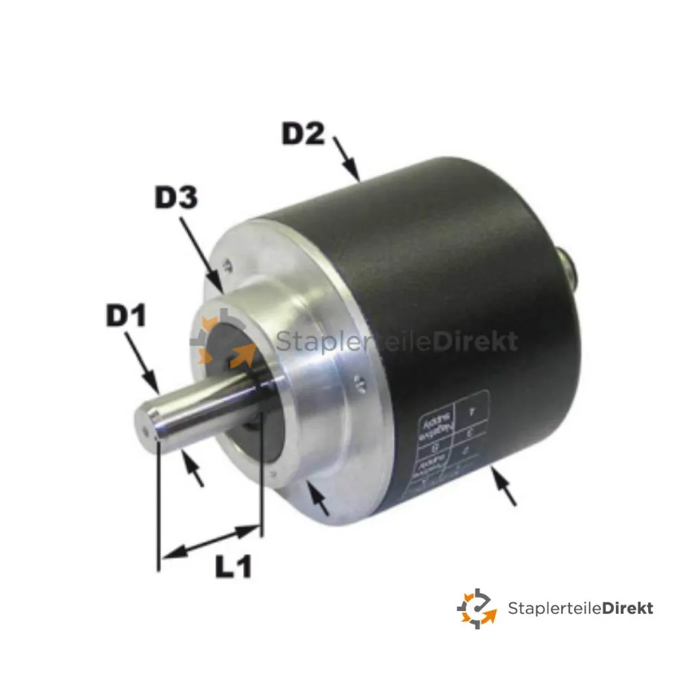 Drehwinkelsensor für Atelt-Lafis Achslänge 33,2 mm Achsendurchmesser 11 mm
