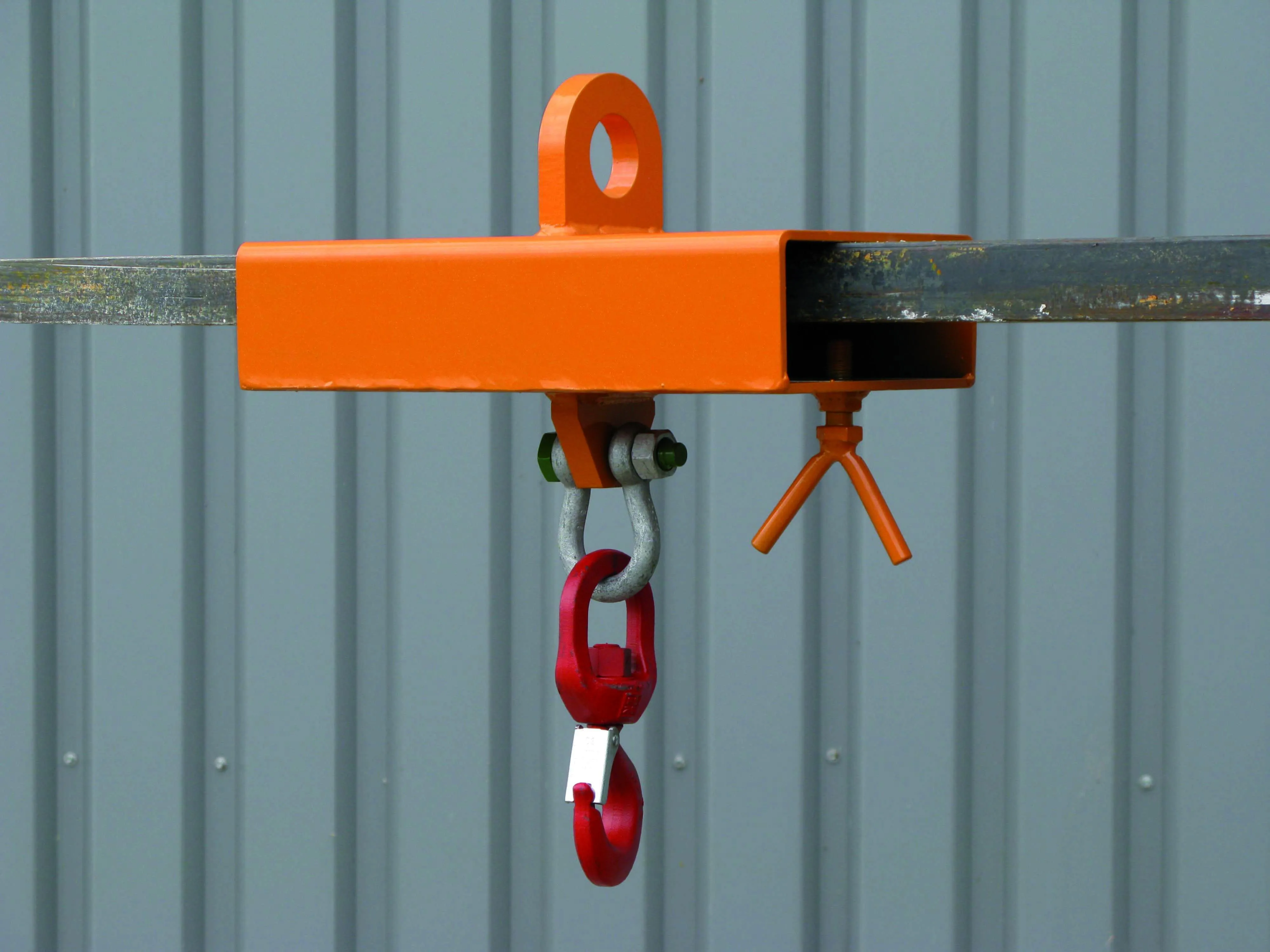 Lasthaken Stapler-Aufsatz für 1 Zinken, 1000 kg,  anthrazitgrau