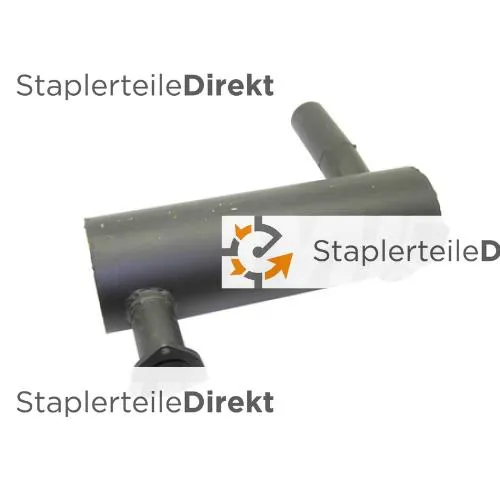 Auspuffrohr / Schalldämpfer für Jcb - Länge 550 mm