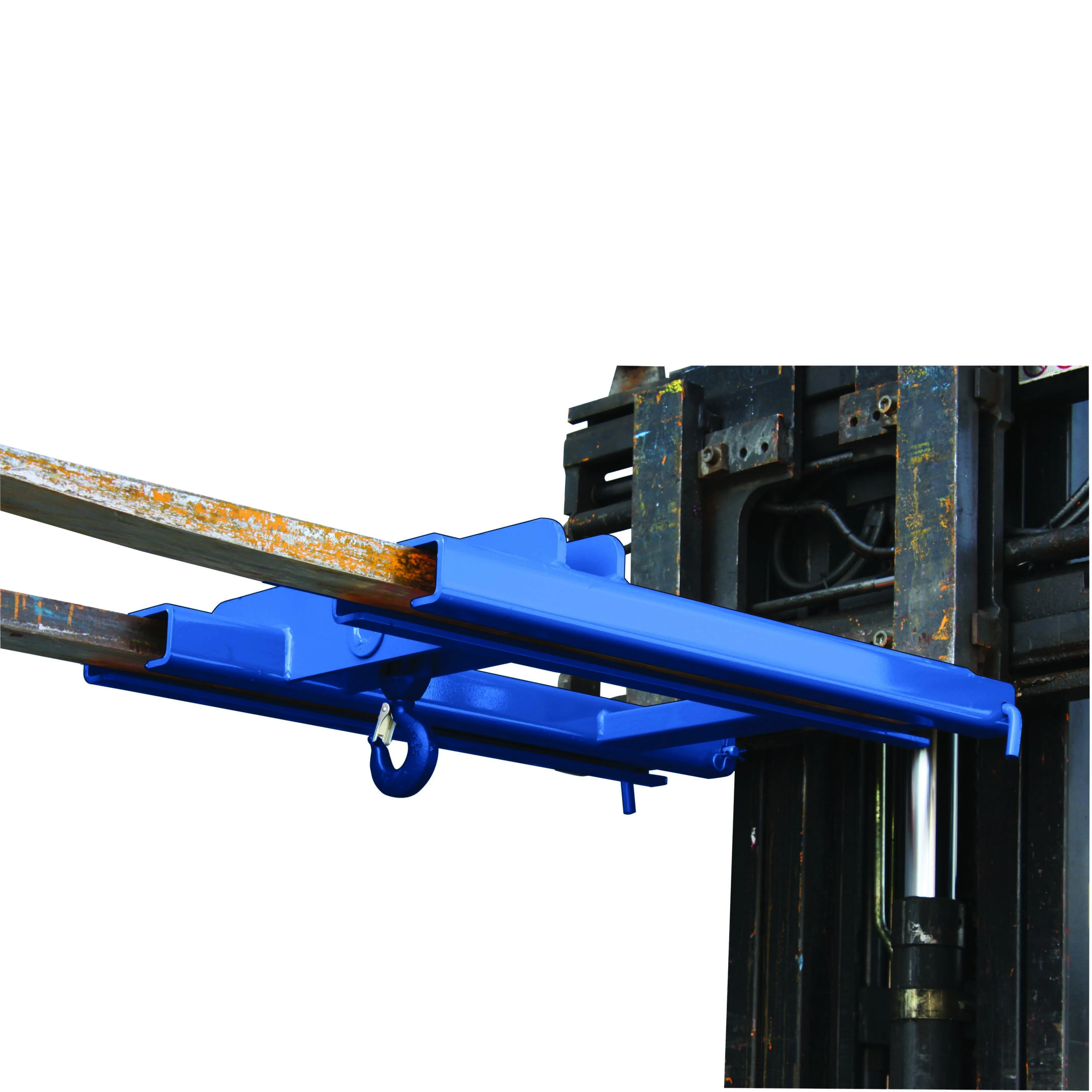 Lasthaken Stapler-Aufsatz für 2 Zinken, 2000 kg,  enzianblau