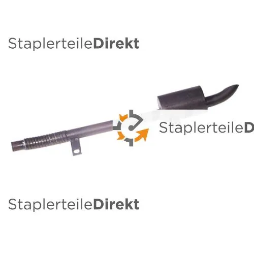 Auspuffrohr / Schalldämpfer für Jungheinrich-Steinbock - Länge 160 mm