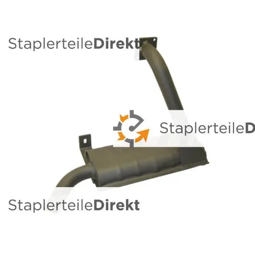 Auspuffrohr / Schalldämpfer für Ausa - Länge 320 mm