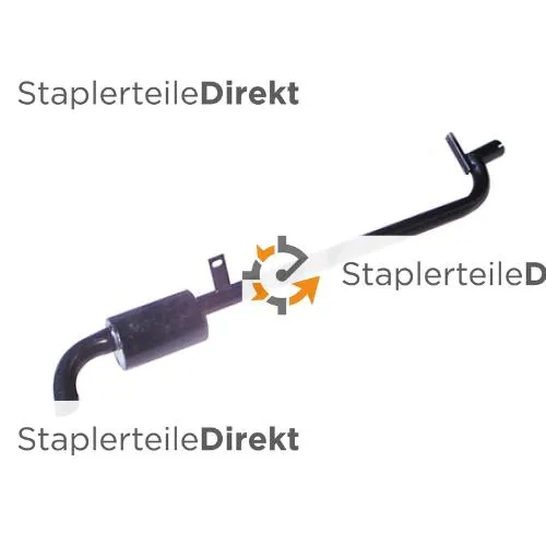 Auspuffrohr / Schalldämpfer für Jungheinrich-Steinbock - Länge 160 mm