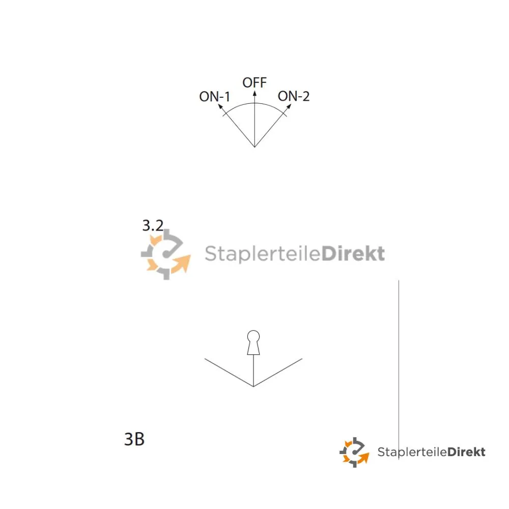 Zündschloss für Clark (3 Pin, 3 Stellungen)
