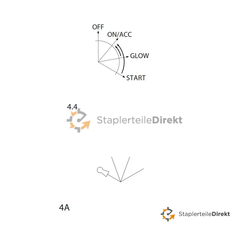 Zündschloss für Balkancar (6 Pin, 4 Stellungen)