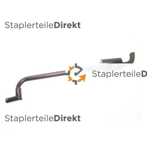 Auspuffrohr / Schalldämpfer für Jungheinrich-Steinbock - Länge 159 mm