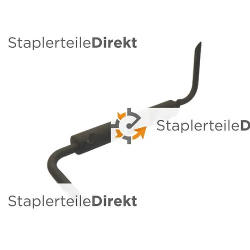 Auspuffrohr / Schalldämpfer für Ausa - Länge 744 mm