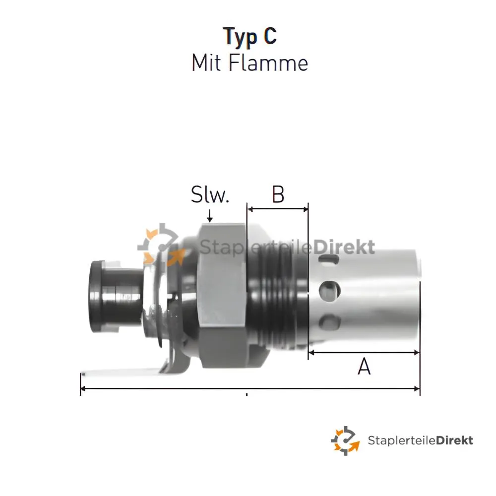 Glühkerze für Yanmar 12 V Länge 60 mm SW 24