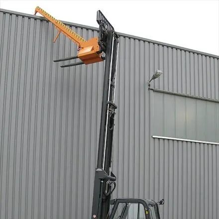 Kranarm teleskopierbar und höhenverstellbar, 5000 kg,  reinorange