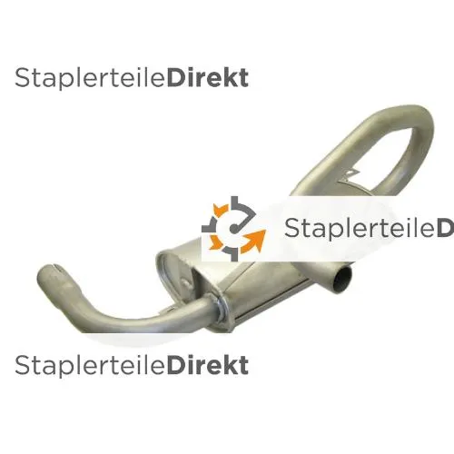 Auspuffrohr / Schalldämpfer für Heli - Länge 395 mm
