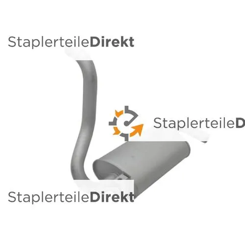 Auspuffrohr / Schalldämpfer für Heli - Länge 380 mm