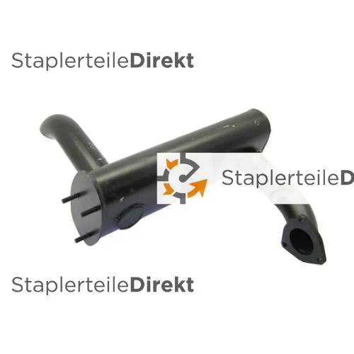 Auspuffrohr / Schalldämpfer für Jcb - Länge 450 mm