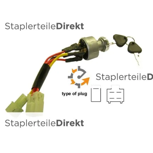 Zündschloss für Clark (5 Pin, 3 Stellungen)