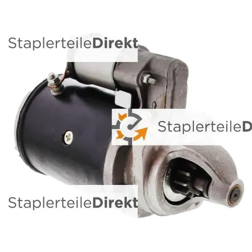 Anlasser (Starter) für Linde 12 V Länge 306 mm 10 Zähne