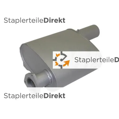 Auspuffrohr / Schalldämpfer für Jcb - Länge 290 mm