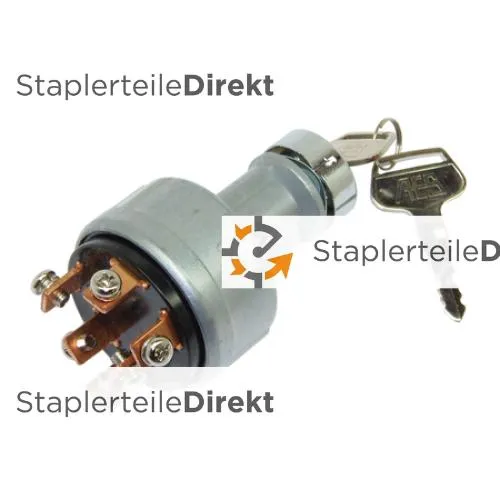 2x Gabelstapler Schlüssel Ersatz – Kompatibel Mit 166 186304 & Hyster S30XL, Robustes Eisen-ABS, Zündschlüssel Für Baugeräte Kranschlüssel Für Industrie