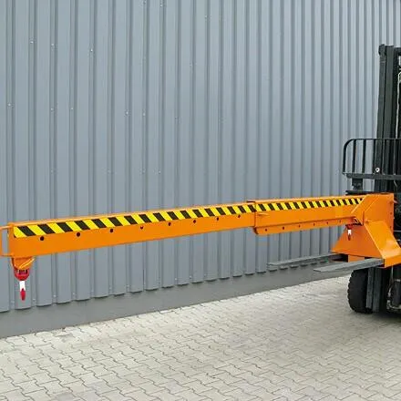 Kranarm teleskopierbar und höhenverstellbar, 5000 kg,  reinorange