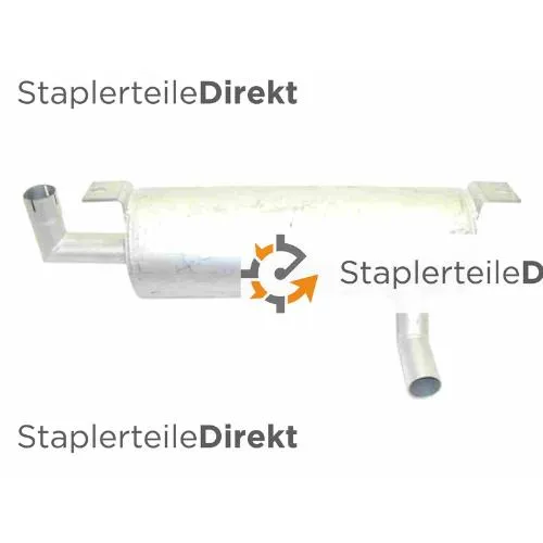 Auspuffrohr / Schalldämpfer für Komatsu - Länge 450 mm